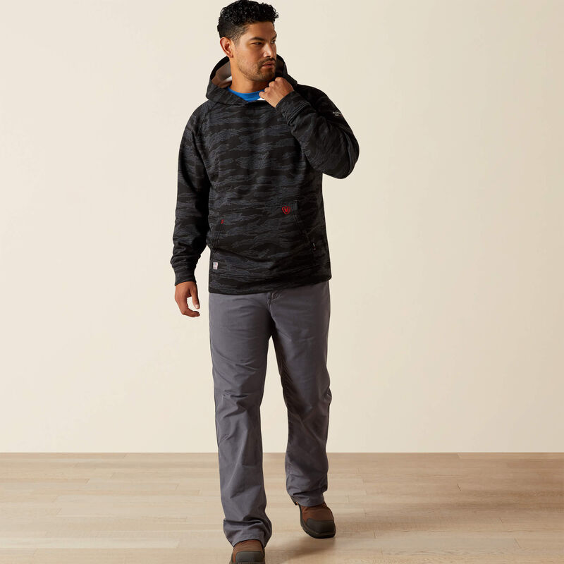 Ariat Men's Flame Resistant DuraStretch Smoke Hoodie- Black- 10062335 - Overlook Boots