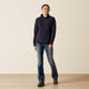Ariat Women's Flame Resistant Rev 1/4 Zip Top - Navy - 10062555 - Overlook Boots
