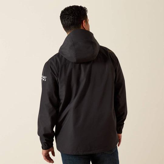 Ariat Men's Flame Resistant Rebar WP Stormshell Jacket - Black - 10062664 - Overlook Boots