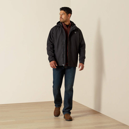 Ariat Men's Flame Resistant Rebar WP Stormshell Jacket - Black - 10062664 - Overlook Boots