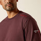 Ariat Men's Flame Resistant Born For This T-Shirt - Chocolate - 10062667 Small / Bitter Chocolate / Standard - Overlook Boots