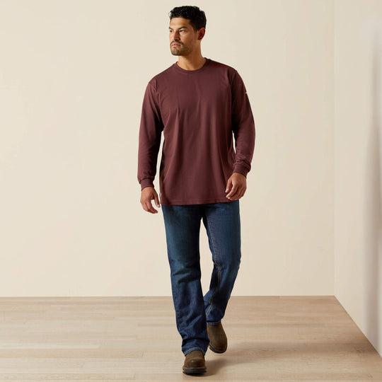 Ariat Men's Flame Resistant Born For This T-Shirt - Chocolate - 10062667 - Overlook Boots