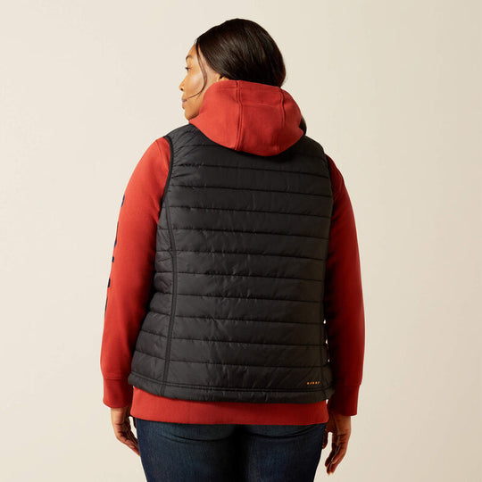 Ariat Women's Rebar Ripstop Lightweight Insulated Vest - Black - 10062722 - Overlook Boots