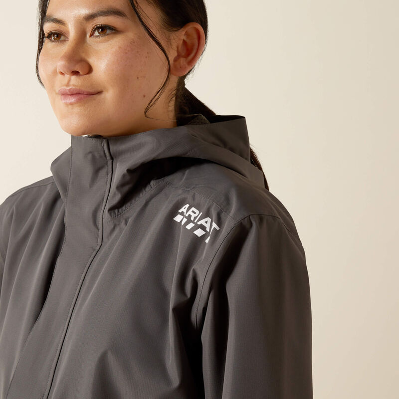 Ariat Women's Rebar Waterproof Stormshell Jacket - Grey - 10062724 X-Small / Rebar Grey - Overlook Boots