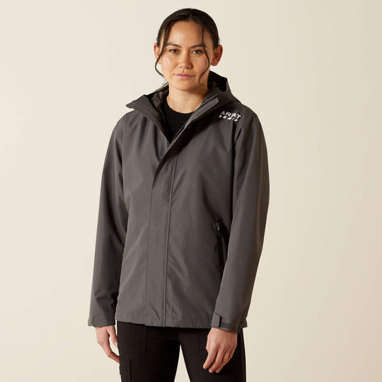 Ariat Women's Rebar Waterproof Stormshell Jacket - Grey - 10062724 - Overlook Boots