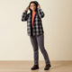 Ariat Women's Rebar Flannel Insulated Shirt Jacket - Black - 10062726 - Overlook Boots