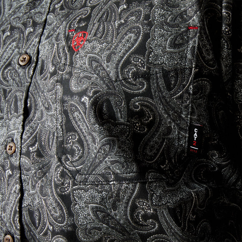 Ariat Men's FR Bogart Classic Fit Work Shirt - Black - 10062741 - Overlook Boots