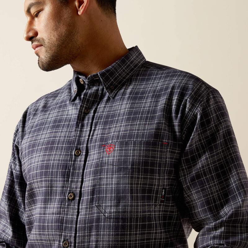 Ariat Men's Flame Resistant Brando Work Shirt- Night- 10062744 Small / Moonless Night - Overlook Boots