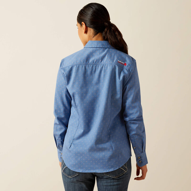 Ariat Women's Flame Resistant Brooke Work Shirt - Blue - 10062833 - Overlook Boots