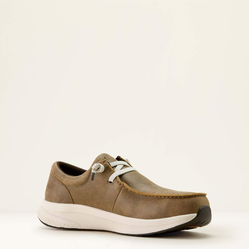 Ariat Men's Buckeye Steel Toe Slip Resist Work Shoe- Brown- 10063828 7 / Medium / Brown Bomber - Overlook Boots