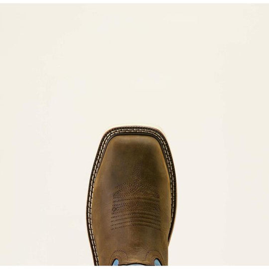 Ariat Women's Activator 10" Square Toe Waterproof Western Work Boot - Brown - 10063832 - Overlook Boots