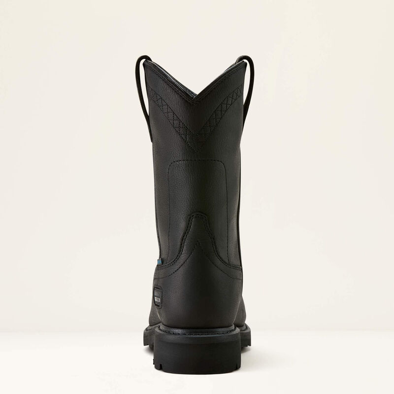 Ariat Men's Sierra Steel Toe Waterproof Roper Work Boot - Black - 1006