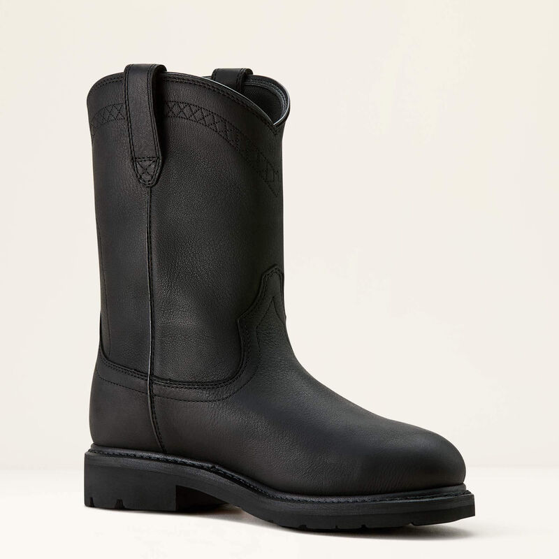 ARIAT WATERPROOF ワークブーツ バイク ブラック 黒 25.5 Ariat Men's Sierra Steel Toe Waterproof Roper Work Boot - Black - 1006