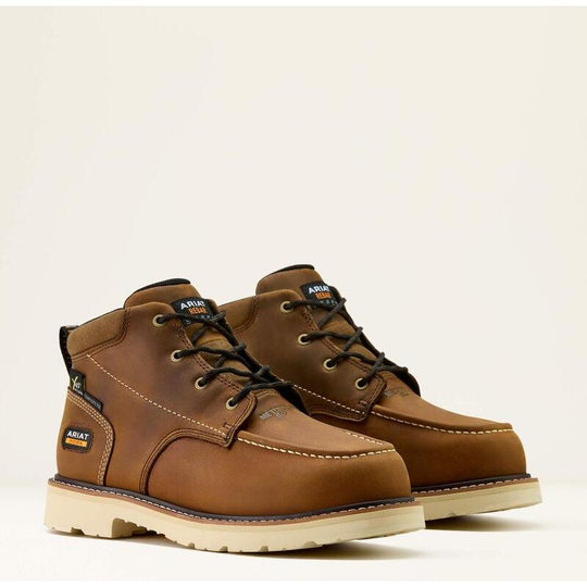 Ariat Men's Rebar Lift Chukka 5.5" Comp Toe MetGuard Work Boot - Brown - 10063850 - Overlook Boots
