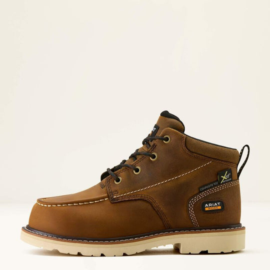 Ariat Women's Rebar Lift Chukka 5.5" Comp Toe MetGuard Work Boot - Brown - 10063851 - Overlook Boots