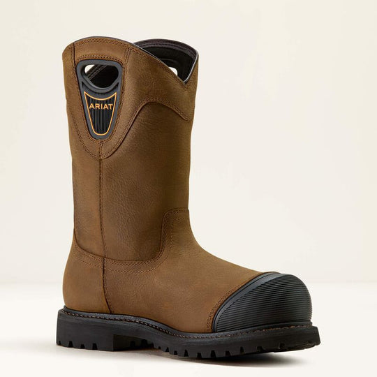 Ariat Men's Longview Shock Shield Comp Toe Waterproof Work Boot - Brown - 10063853 7.0 / Medium / Brown - Overlook Boots