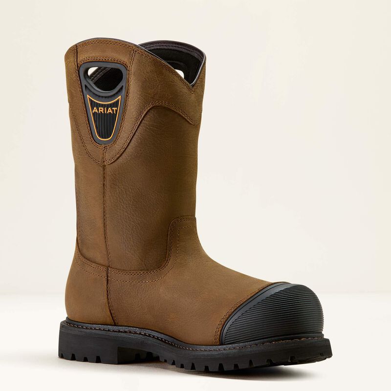 Ariat Men's Longview Shock Shield Comp Toe Waterproof Work Boot - Brown - 10063853 7 / Medium / Brown - Overlook Boots