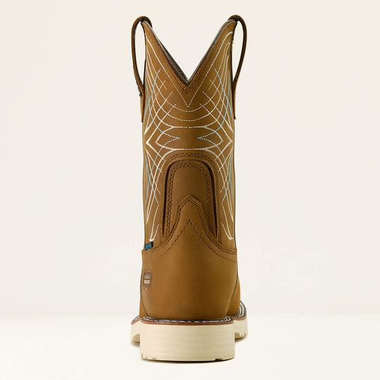 Ariat Women's Activator CSA 10" Square Toe Waterproof Western Work Boot - Brown - 10063856 - Overlook Boots