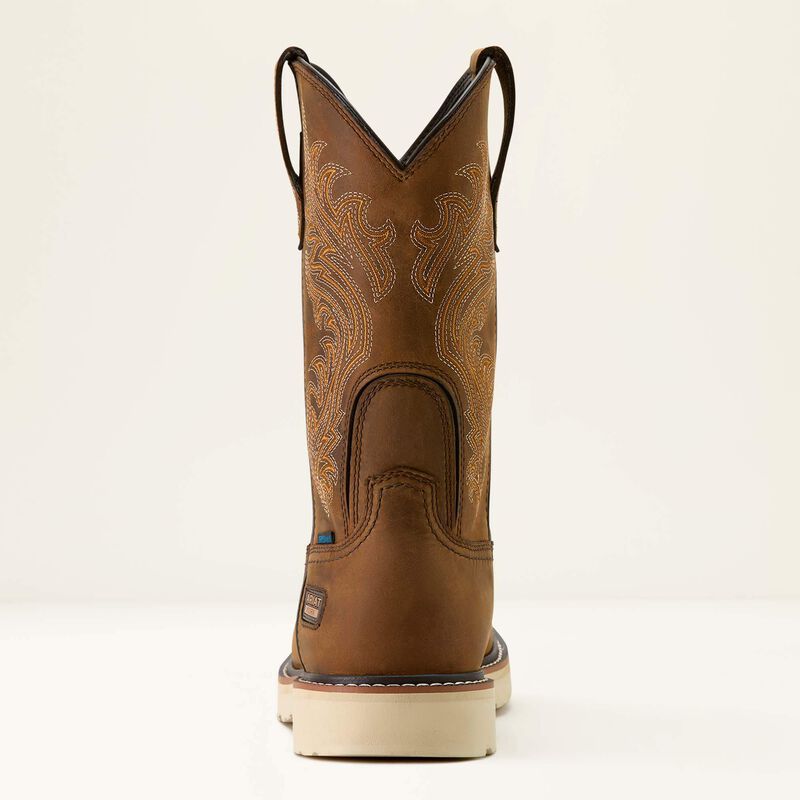 Ariat Men's Activator Argo 11" Round Toe WP Work Boot- Brown- 10063860 - Overlook Boots