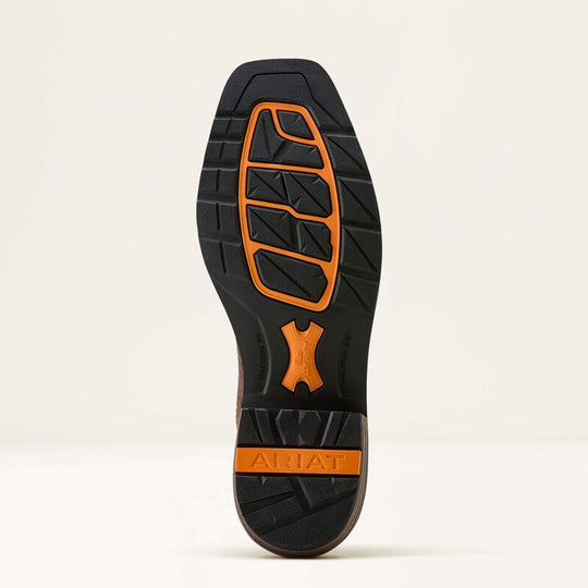 Ariat Men's Ironside Square Toe 11" Slip Resist Western Work Boot - Brown - 10063891 - Overlook Boots