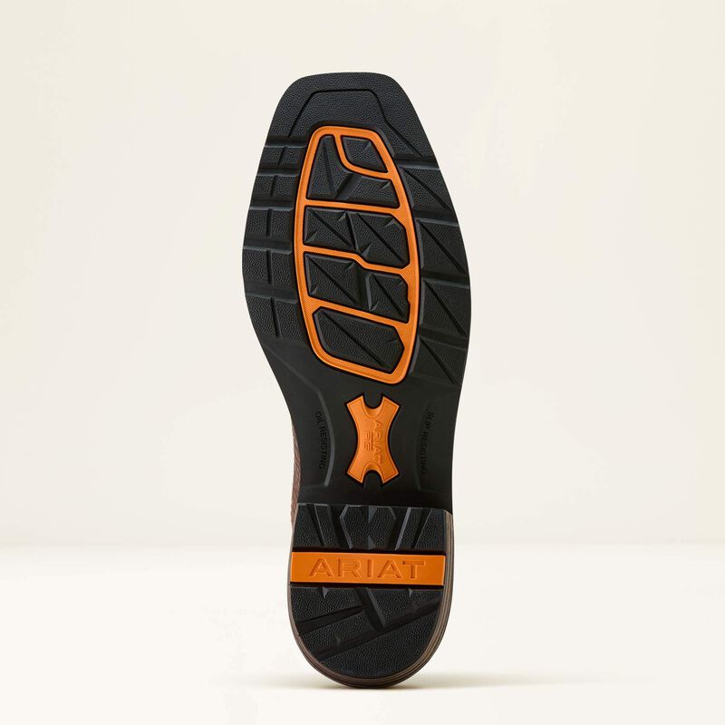 Ariat Men's Ironside Square Toe 11" Slip Resist Western Work Boot - Brown - 10063891 - Overlook Boots