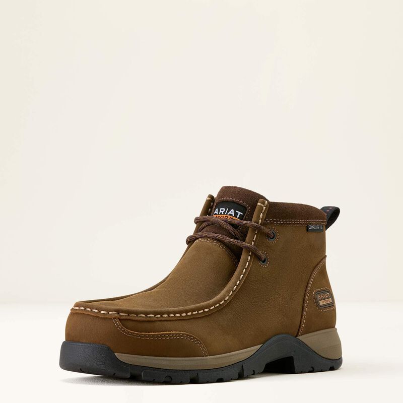Ariat Women's Edge Moc Composite Toe Work Boot - Brown - 10073360 5.5 / Medium / Brown - Overlook Boots