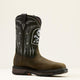 Ariat Men's WorkHog XT Bolt Skull Waterproof Wide Square Toe Carbon Toe Work Boot - Brown - 10074207 - Overlook Boots