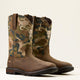 Ariat Men's Groundbreaker 11" Square Toe Waterproof Work Boot- Brown- 10074211 - Overlook Boots