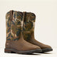 Ariat Men's Groundbreaker 11" Square Toe Waterproof Work Boot- Brown- 10074287 - Overlook Boots