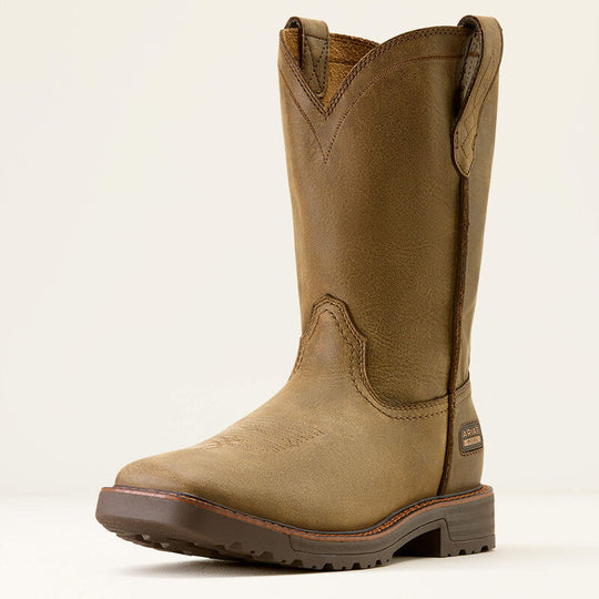 Ariat Men's Activator 11" Square Toe Pull On Work Boot- Brown- 10074290 - Overlook Boots