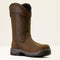 Ariat Men's Duratread 11" Carbon Toe Waterproof Pull On Work Boot- Brown- 10074292 7 / Medium / Brown - Overlook Boots