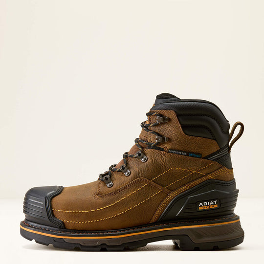 Ariat Men's Stump Jumper 6" Waterproof Composite Toe Work Boot - Brown - 10080453