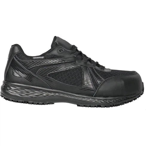 Hoss Men's Reno II Composite Toe Waterproof Slip Resistant Work Shoe - Black 10229  - Overlook Boots