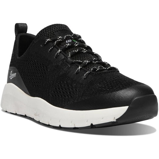 Danner Women's Run Time 3 Electrostatic Dissipative 3" Plain Toe Slip Resistant Work Shoe - Black - 12392 5.0 / Medium / Black - Overlook Boots