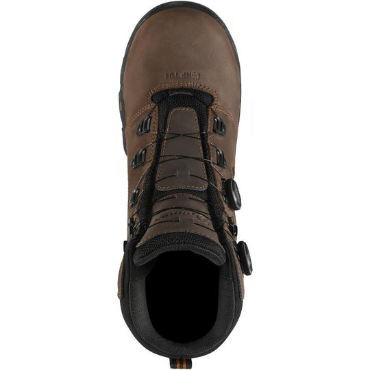 Danner Men's Vicious BOA 8" Comp Toe Waterproof Work Boot- Brown- 13801 - Overlook Boots