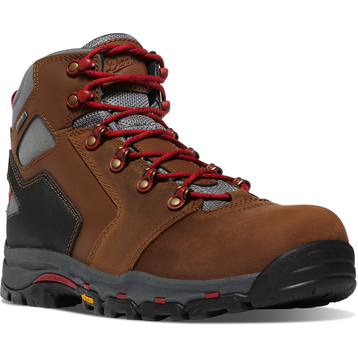 Danner Men's Vicious 4.5" Plain Toe WP Slip Resist Work Boot -Brown- 13881 7 / Medium / Brown - Overlook Boots