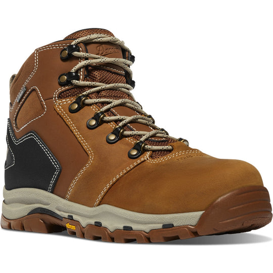 Danner Men's Vicious 4.5" Composite Toe Waterproof Slip Resistant Work Boot -Tan- 13886 7.0 / Medium / Tan - Overlook Boots