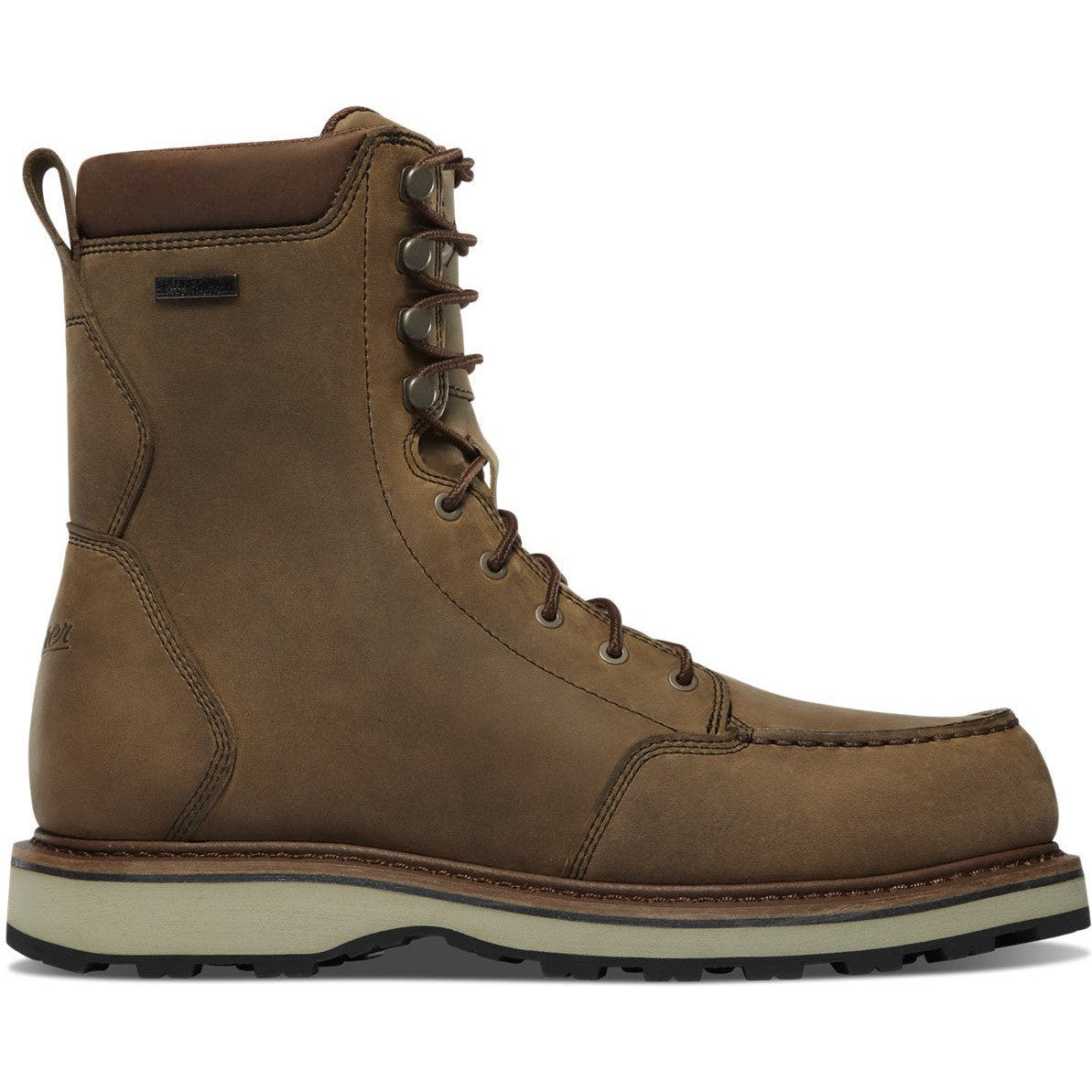 Danner Men's Cedar River 8" Moc Toe WP Hunt Work Boot -Brown- 14304 7 / Medium / Brown - Overlook Boots
