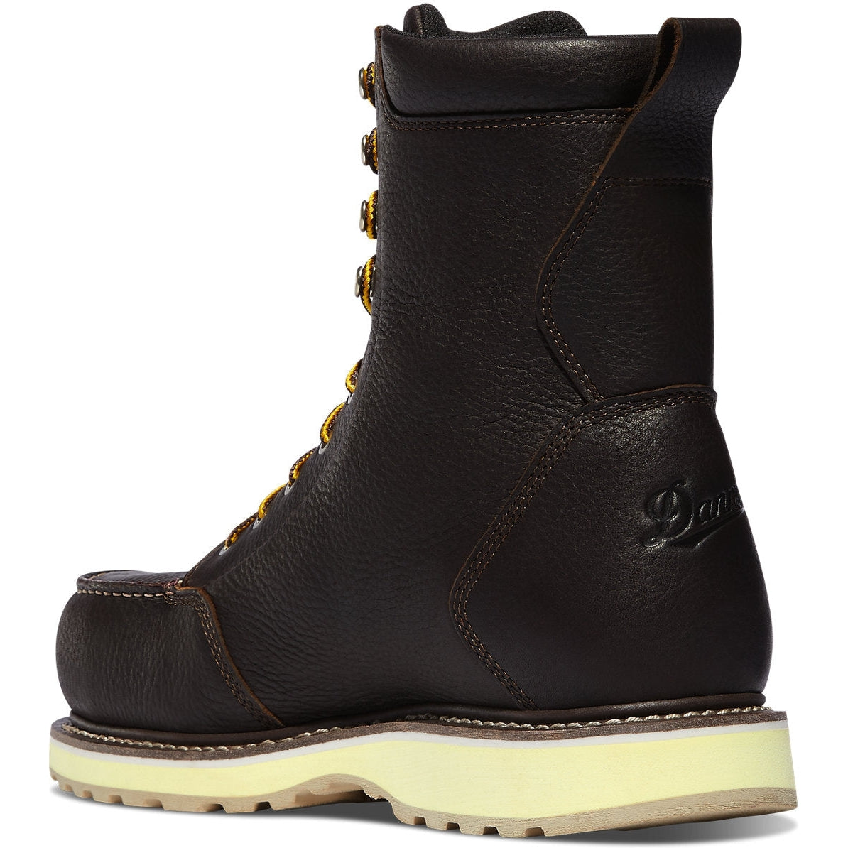 Danner Men's Cedar River 8" Plain Toe WP Slip Resist Work Boot -Brown- 14305  - Overlook Boots