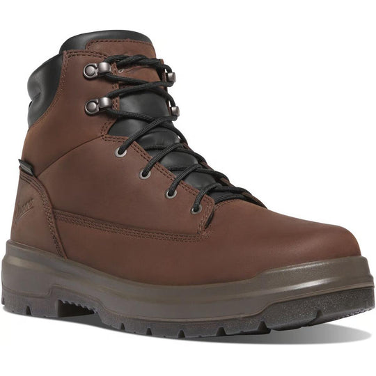 Danner Men's Ground Control 6" Steel Toe WP Work Boot- Brown- 14521 7.0 / Medium / Brown - Overlook Boots