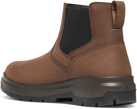 Danner Men's Ground Control 6" Waterproof Chelsea Work Boot - Brown - 14522