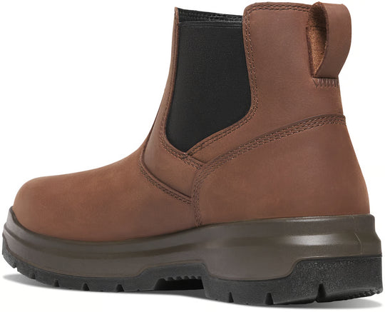 Danner Men's Ground Control Chelsea 6" Steel Toe Waterproof Work Boot - Brown - 14524 - Overlook Boots