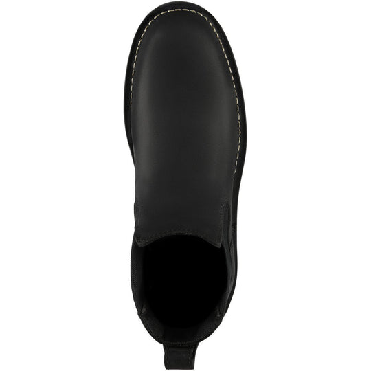 Danner Men's Bull Run 6" Plain Toe Chelsea Work Boot -Black- 15483  - Overlook Boots