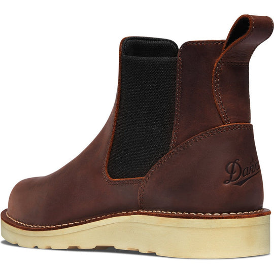 Danner Men's Bull Run 6" Steel Toe Chelsea Work Boot -Brown- 15484 - Overlook Boots