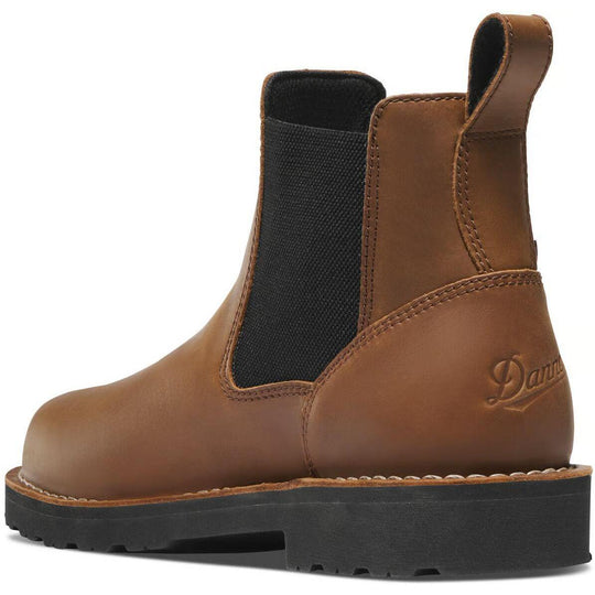 Danner Men's Bull Run 6" Steel Toe Chelsea Work Boot- Tobacco- 15487 - Overlook Boots