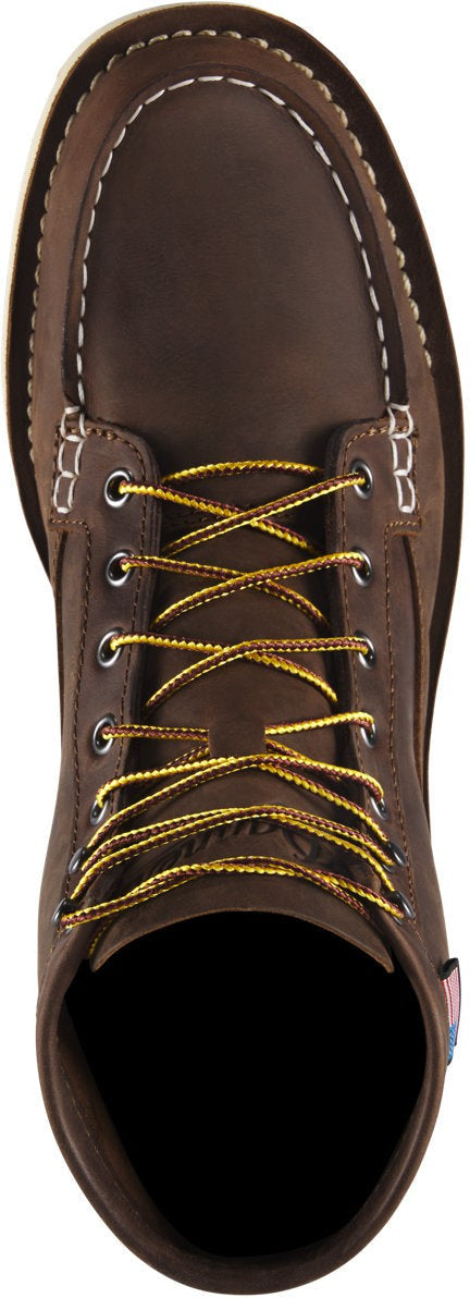 Danner Men's Bull Run GORE-TEX® 6" Steel Toe Waterproof Slip Resistant Work Boot -Brown- 15589 - Overlook Boots