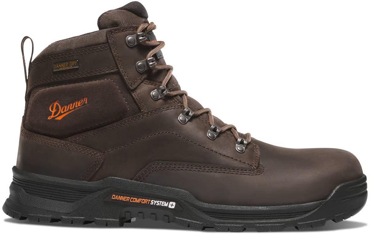 Danner Men's Crafter 2.0 6" Composite Toe WP Work Boot- Brown- 17421 - Overlook Boots