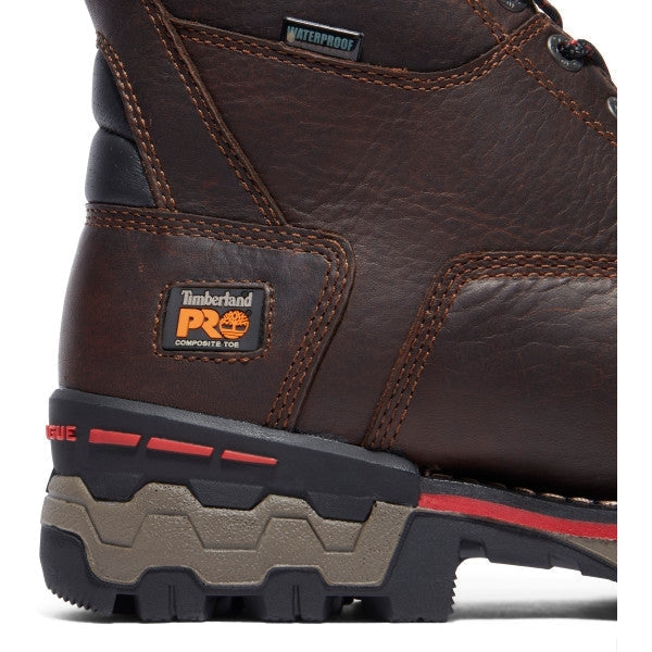 Timberland Pro Men's Boondock 8" Composite Toe Waterproof Work Boot -Brown- TB1A128P214 - Overlook Boots
