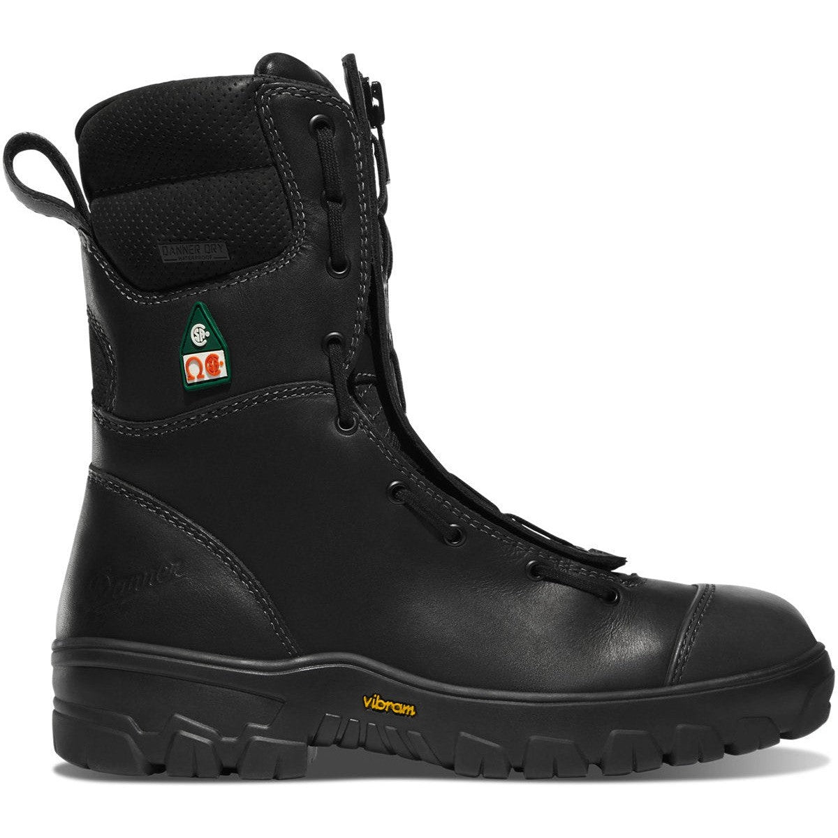 Danner Men's Modern Firefighter 8" CT Waterproof Duty Boot -Black- 18051 5 / Narrow / Black - Overlook Boots
