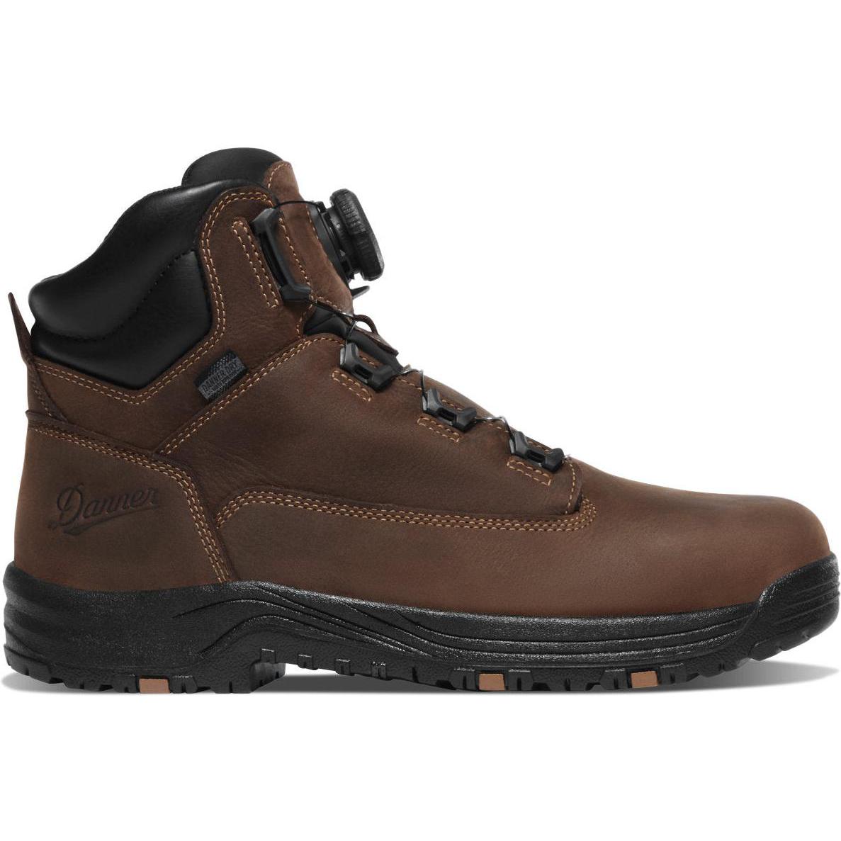 Danner Men's Caliper BOA 6" Aluminum Toe Waterproof Work Boot - Brown - 19420 - Overlook Boots